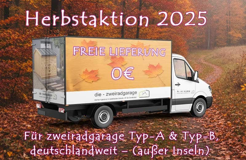 Bild: Herbstaktion Lieferung frei für ZG A +B Typen innerhalb Deutschland außer Inseln