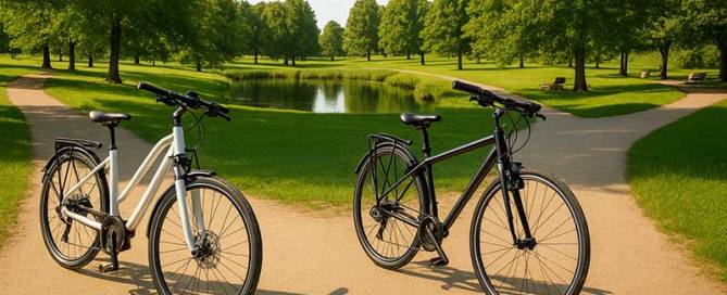 Pedelec und Fahrrad ohne Motor