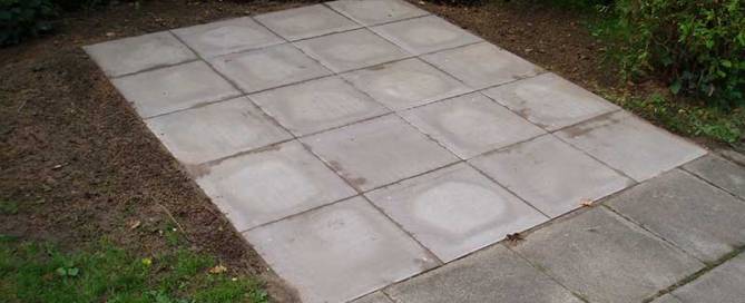 Beispiel Standfläche für Fahrradgarage