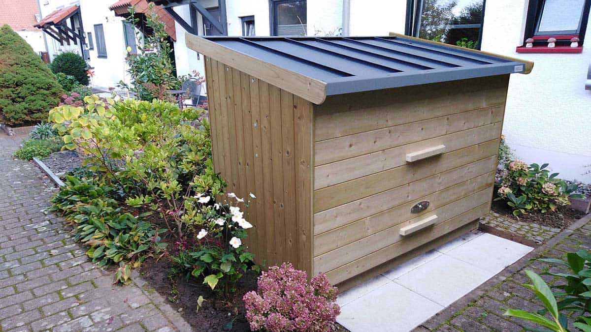 Fahrradgarage schmal